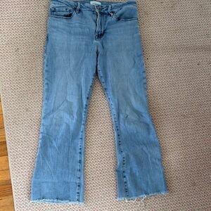 Size 28 Frame Denim Le Crop mini boot